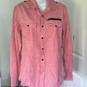 Men’s small long sleeve button down shirt